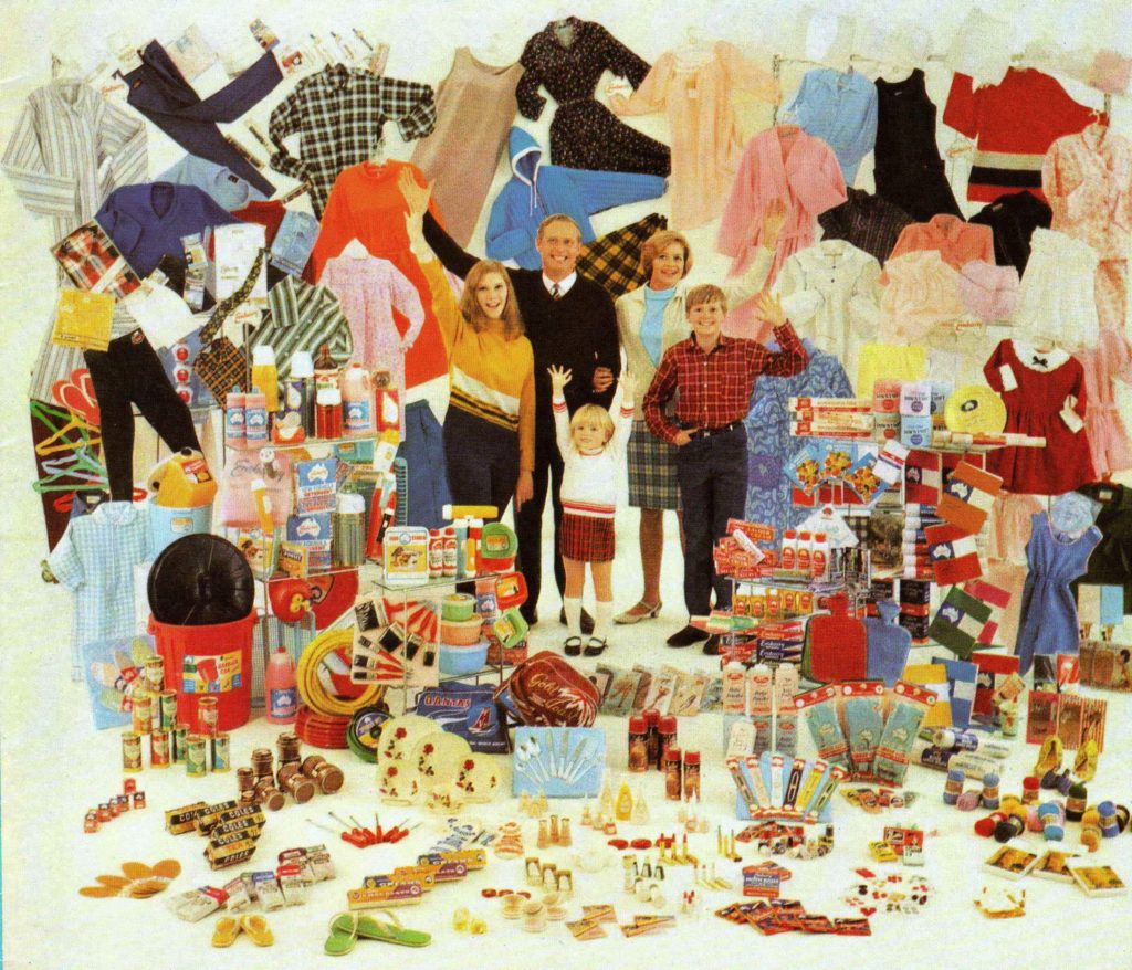 Coles merchandise 1960's